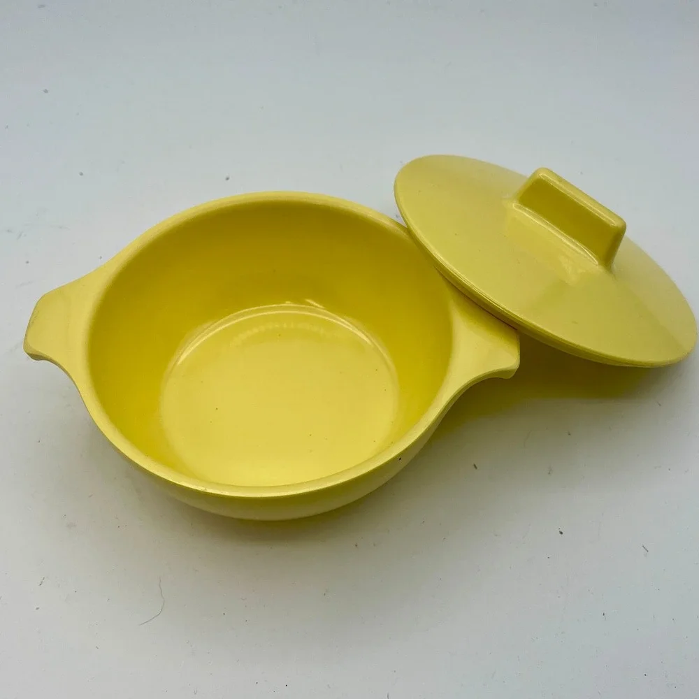 MCMVtg Watertown Lifetimeware Sugar Dish & Lenox Ware White Butter Dish Melamine